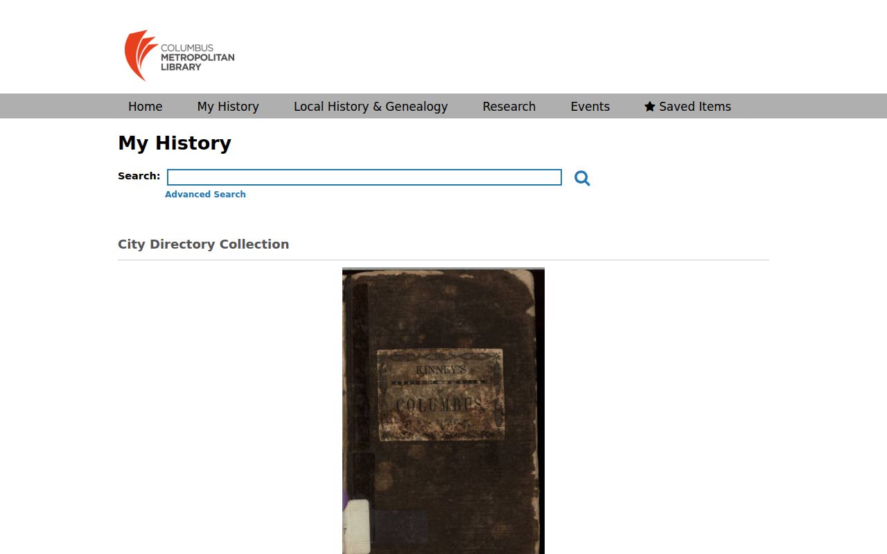 Grove City city directory volumes in the Columbus Metropolitan Library digital collection